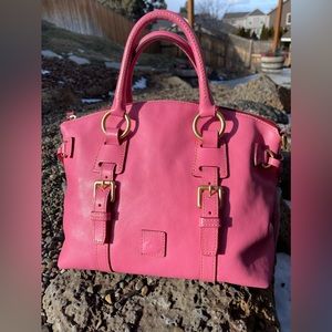 Dooney & Bourke Baby Pink Bristol florentine leather